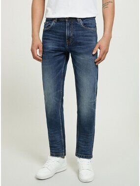 Alcott Slim Fit Jeans Straight Leg Mens Size 44 Medium Light Blue Medium Wash